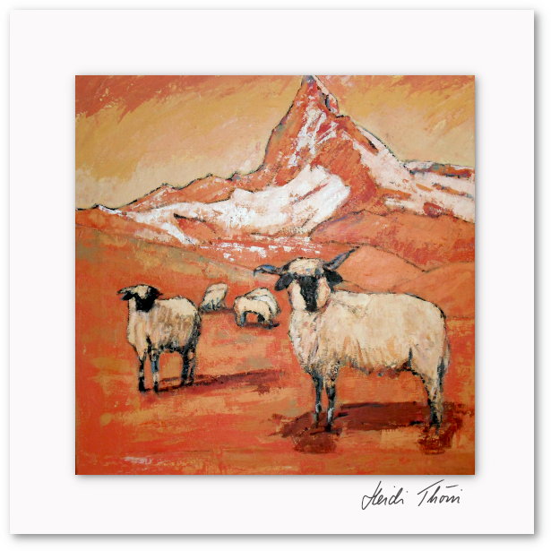 Kunstkarte ¦ Bergziegen