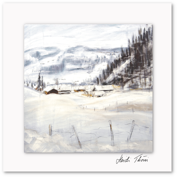 Kunstkarte ¦ Erwachen im Schnee