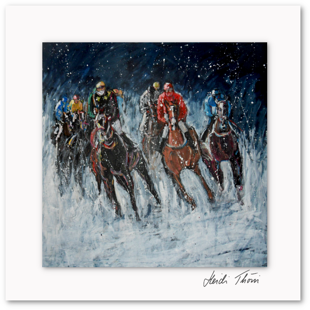 Kunstkarte ¦ White Turf St. Moritz II