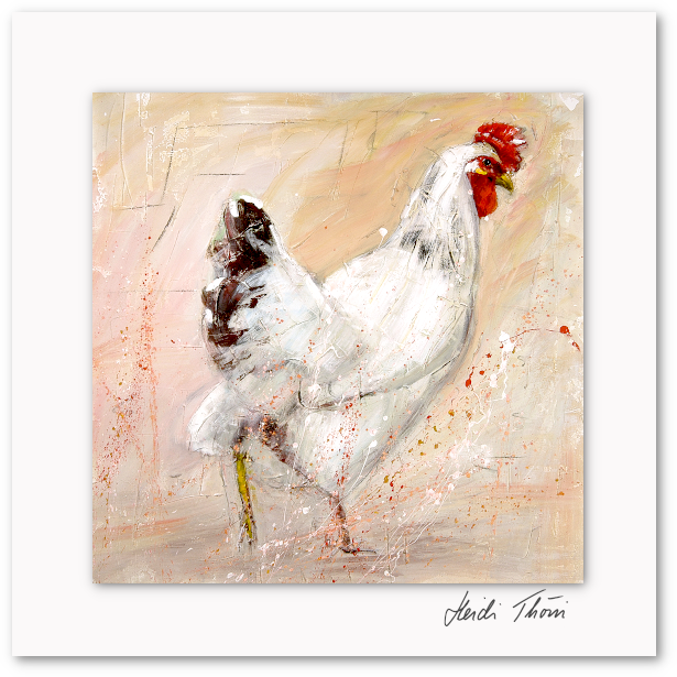 Kunstkarte ¦ Glückliches Huhn
