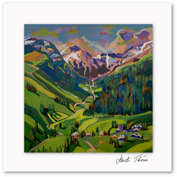 Kunstkarte ¦ Alpenpanorama
