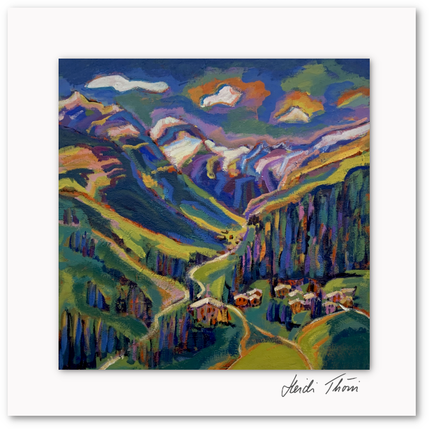 Kunstkarte ¦ Alpenpanorama II