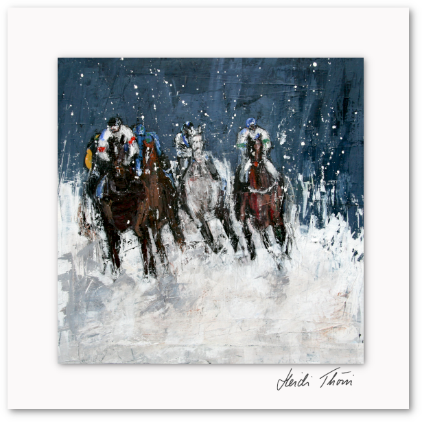 Kunstkarte ¦ White Turf St. Moritz