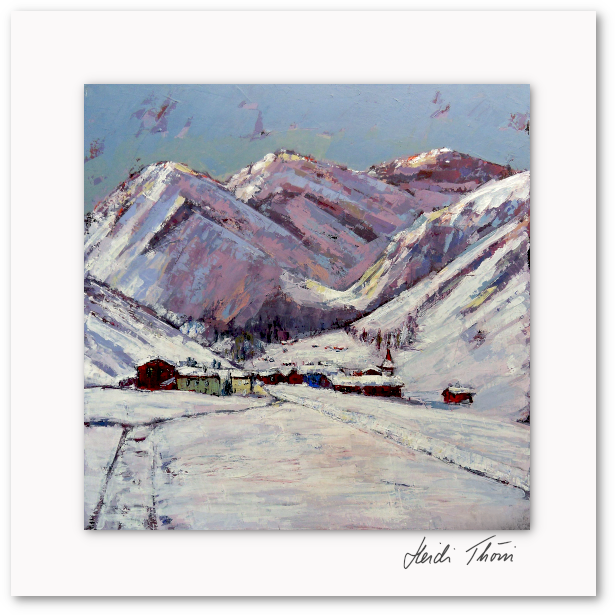 Kunstkarte ¦ Erwachen im Schnee II