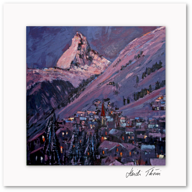 Kunstkarte ¦ Dorf im Winter II